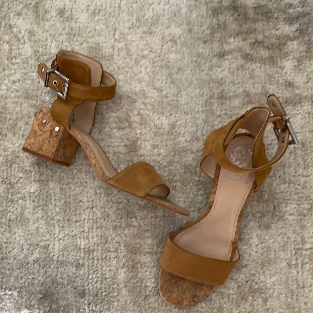 Vince Camuto Baeden Heeled Suede Sandal